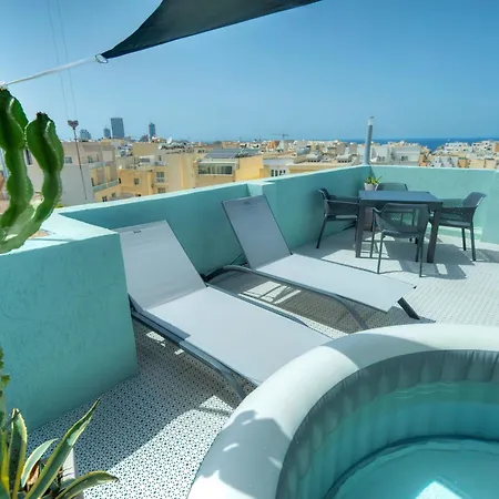 Beautiful Penthouse, Sun Terrace, Jacuzzi Goslm-8 Apartment Sliema Exterior photo